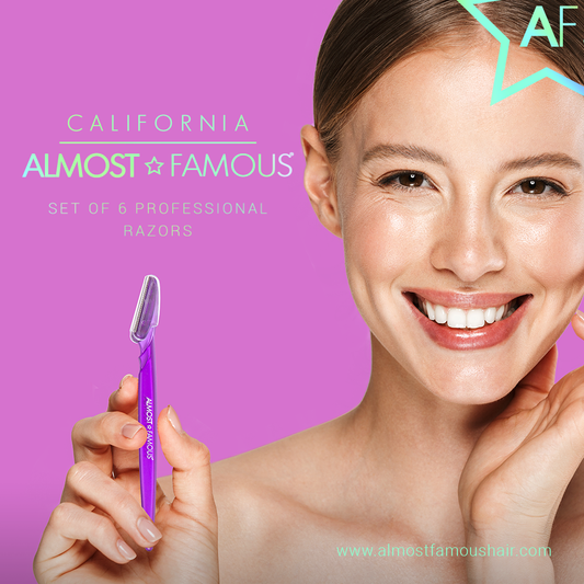 Experience the Benefits of Dermaplaning with Almost Famous 6-pack Razors Set | Makeup Collection | Kitchen + Metal