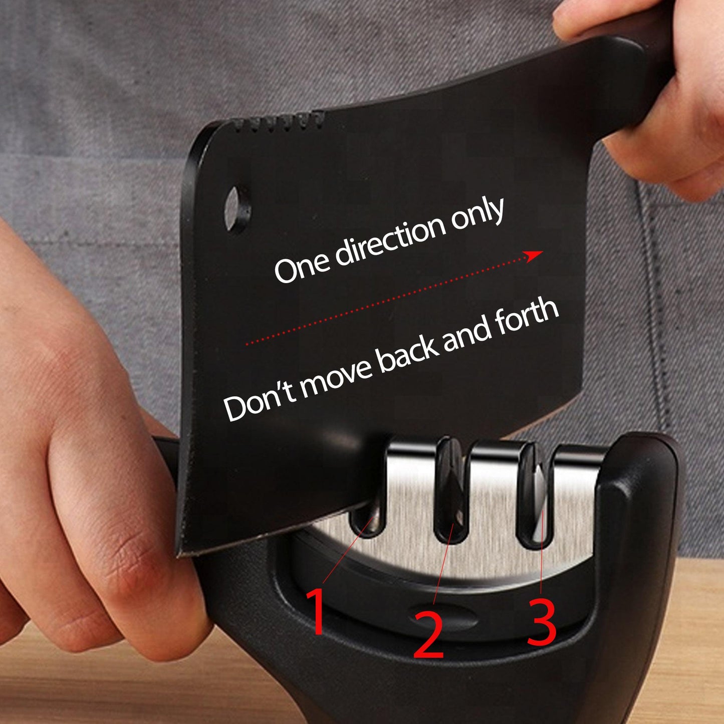 Knife Sharpener Professional Kitchen Blade Sharpening Tool Handheld | Chef Knives | Kitchen + Metal