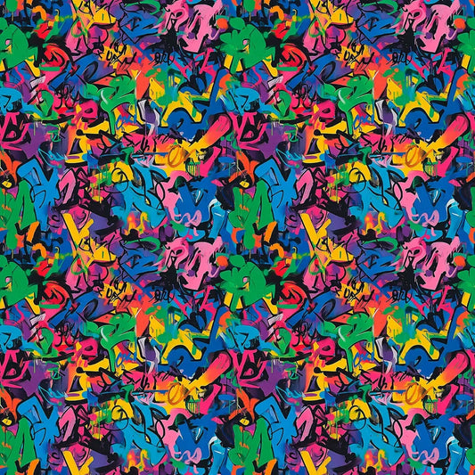 Urban Canvas Vibrant Graffiti Wallpaper