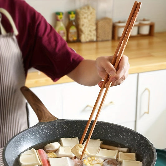 Extra Long Wooden Cooking Chopsticks for Noodles Frying