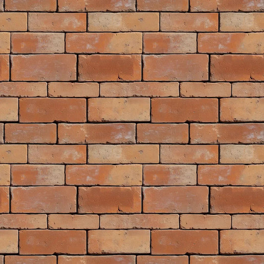Sun-Kissed Terracotta Brick Wall