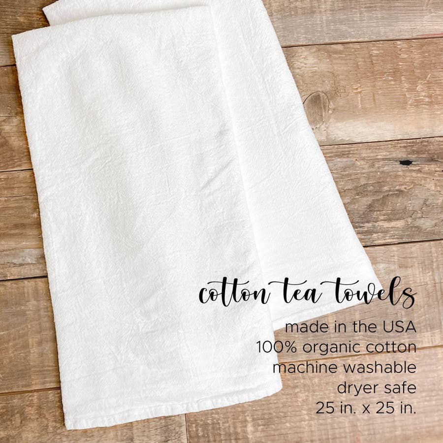 Happiness Comes in Waves - Cotton Tea Towel