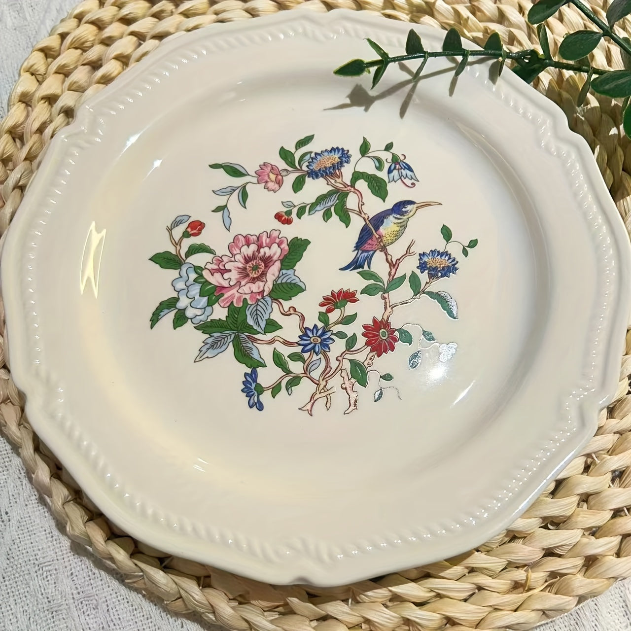 NordicInspired Ceramic Plates Versatile Dining Set of 2