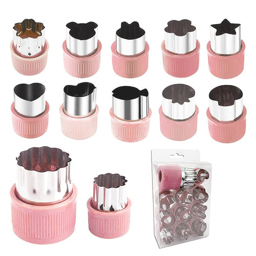 Multifunctional Stainless Steel Vegetable and Cookie Cutter Set