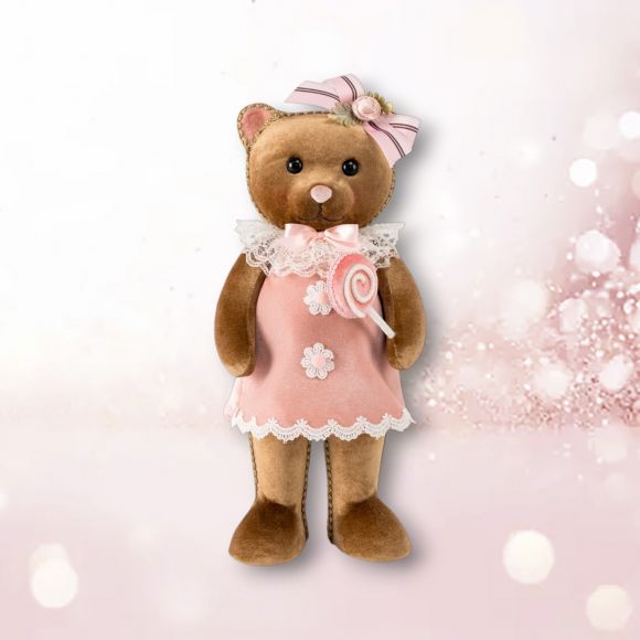 15.5" Brown Bear in Dress