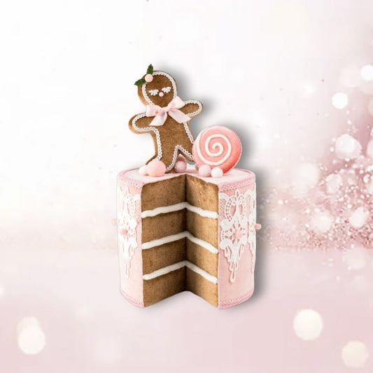 12" Pink Gingerbread Cake