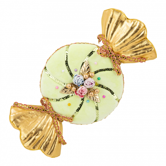 Santa's Sweet Shoppe Collection - 14" Green Candy Wrapper