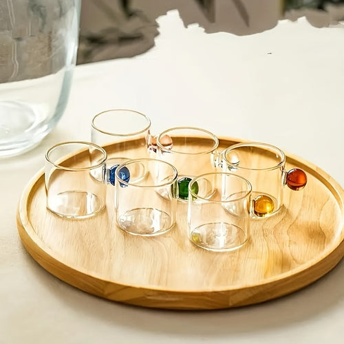 Sleek Set of 6 HeatResistant Glass Cups 100ml
