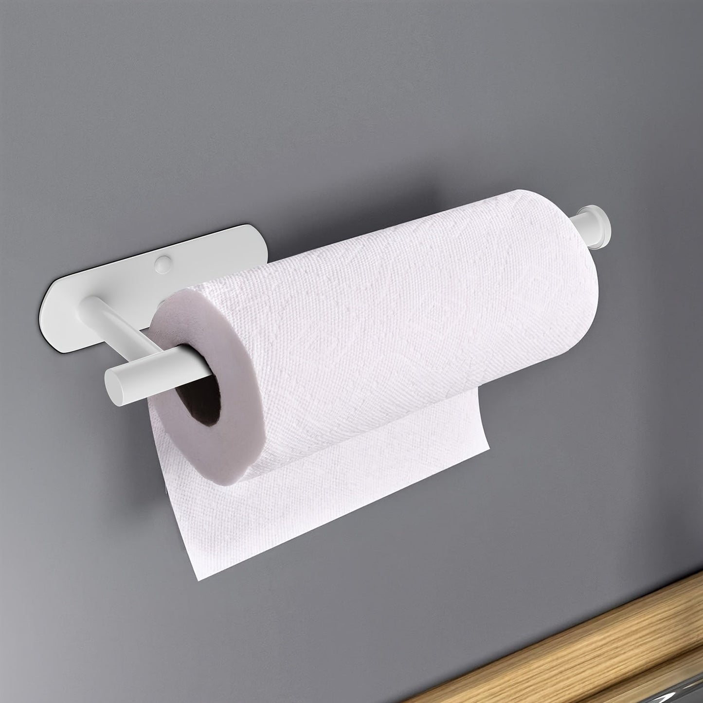 Paper Towel Holders Under Cabinets - Self-Adhesive or Perforated