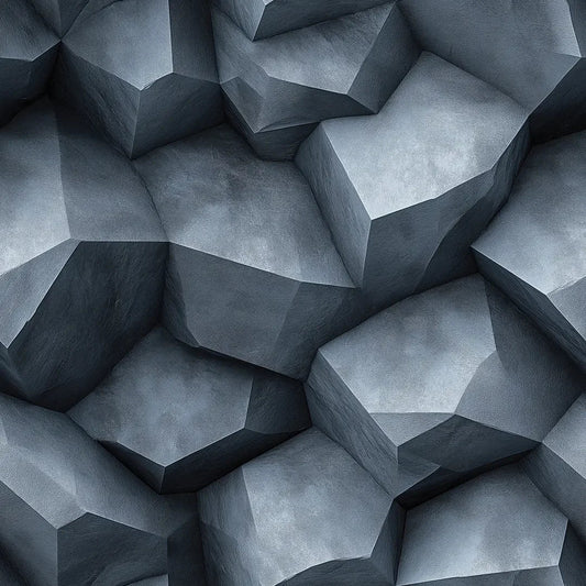 Urban Slate Geo-Structure Mural