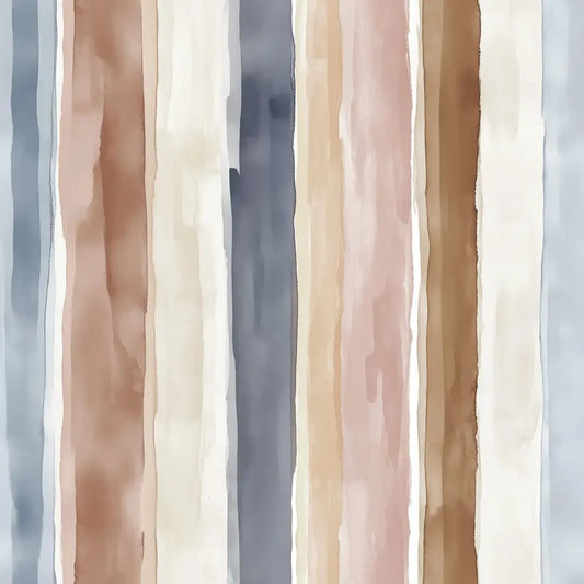 Earthen Serenity Stripe Wallpaper