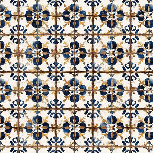 Sintra Blue and Gold Tile