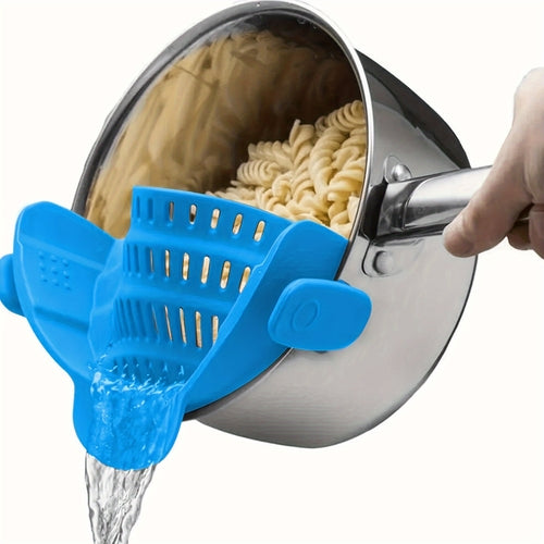 Versatile ClipOn Plastic Strainer for Kitchen Pots | Kitchen Essentials | Kitchen + Metal