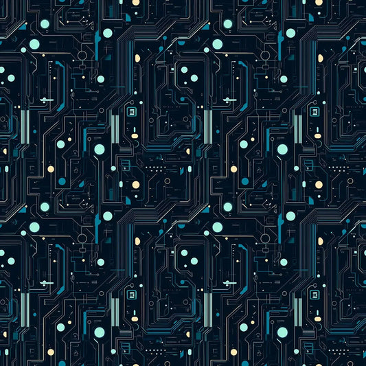 Digital Nexus Blueprint Wallpaper