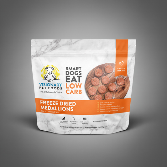 Freeze Dried Food | - Chicken Recipe | 25oz Bag | Family Pet | Kitchen + Metal