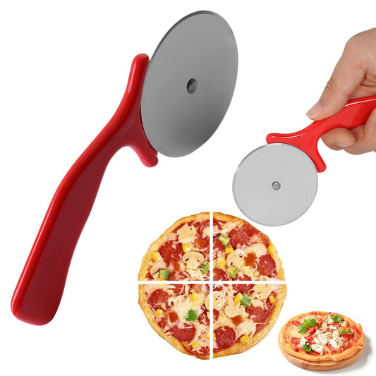 1 PCS Stainless Steel Pizza Knife Rotary Cake