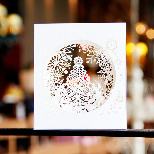 1 Pcs Handmade Merry Christmas Greeting Card 3D