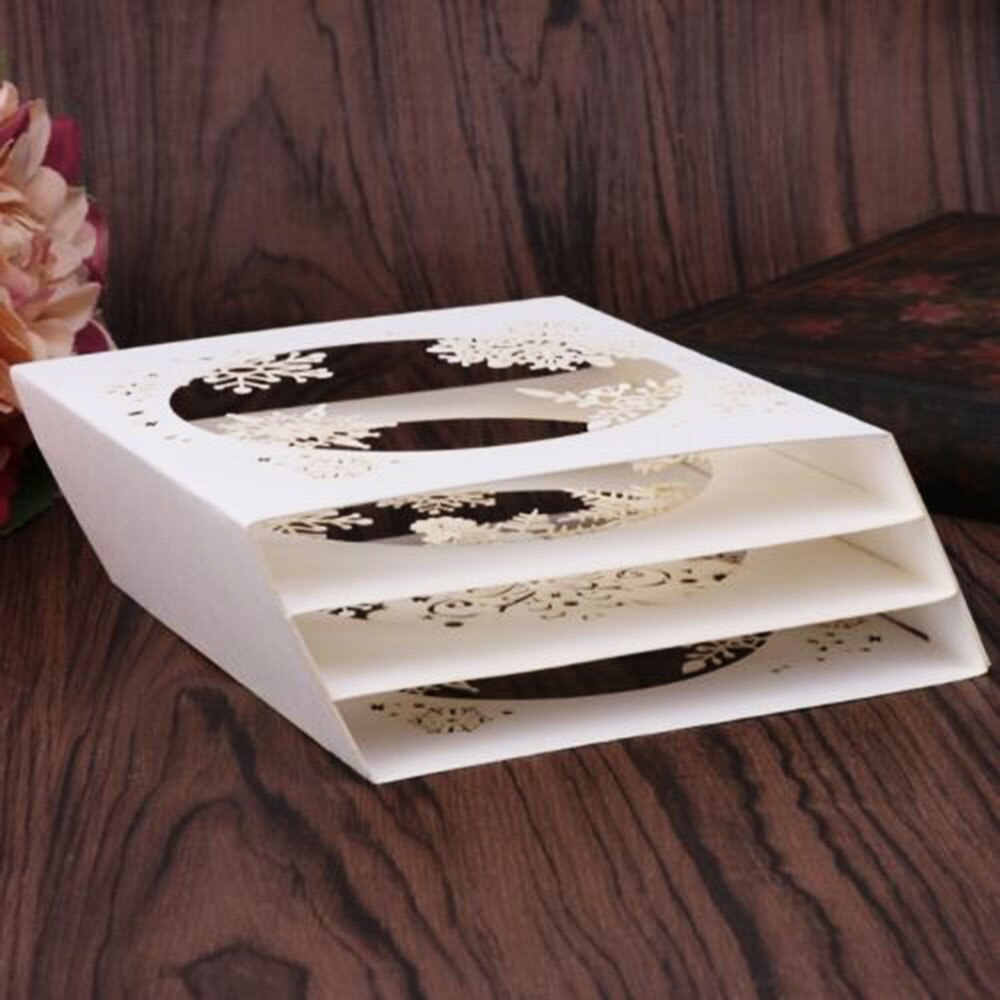 1 Pcs Handmade Merry Christmas Greeting Card 3D