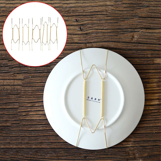 1 Pcs Wall Display Metal Plates Hanger W Shape