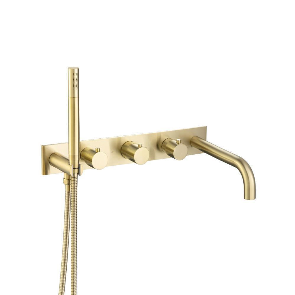 Flusso 100.2691T Trim For Wall Mount Tub Filler With Hand Shower