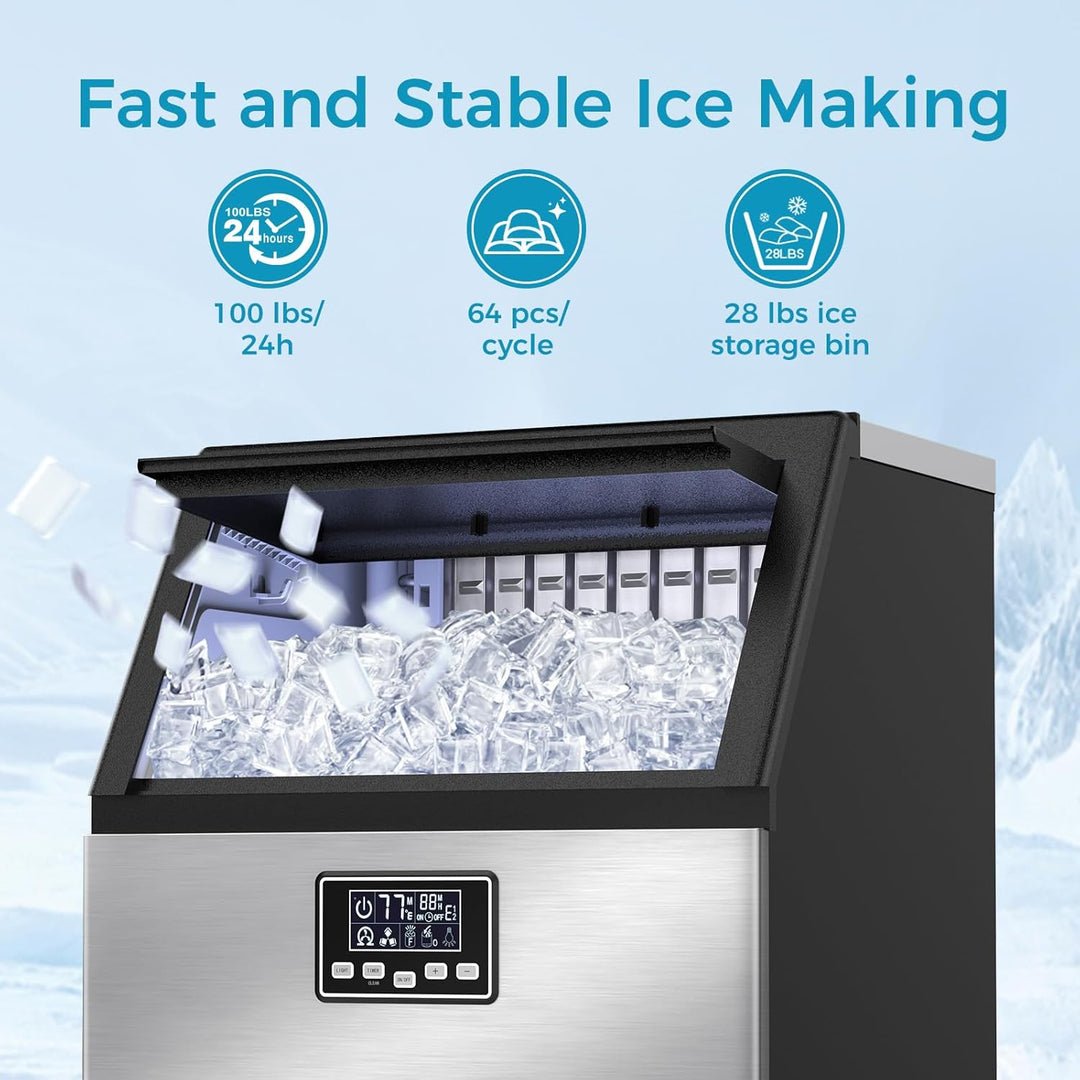 100LBS/200LBS/265LBS Freestanding Commercial Ice Maker Z5845A