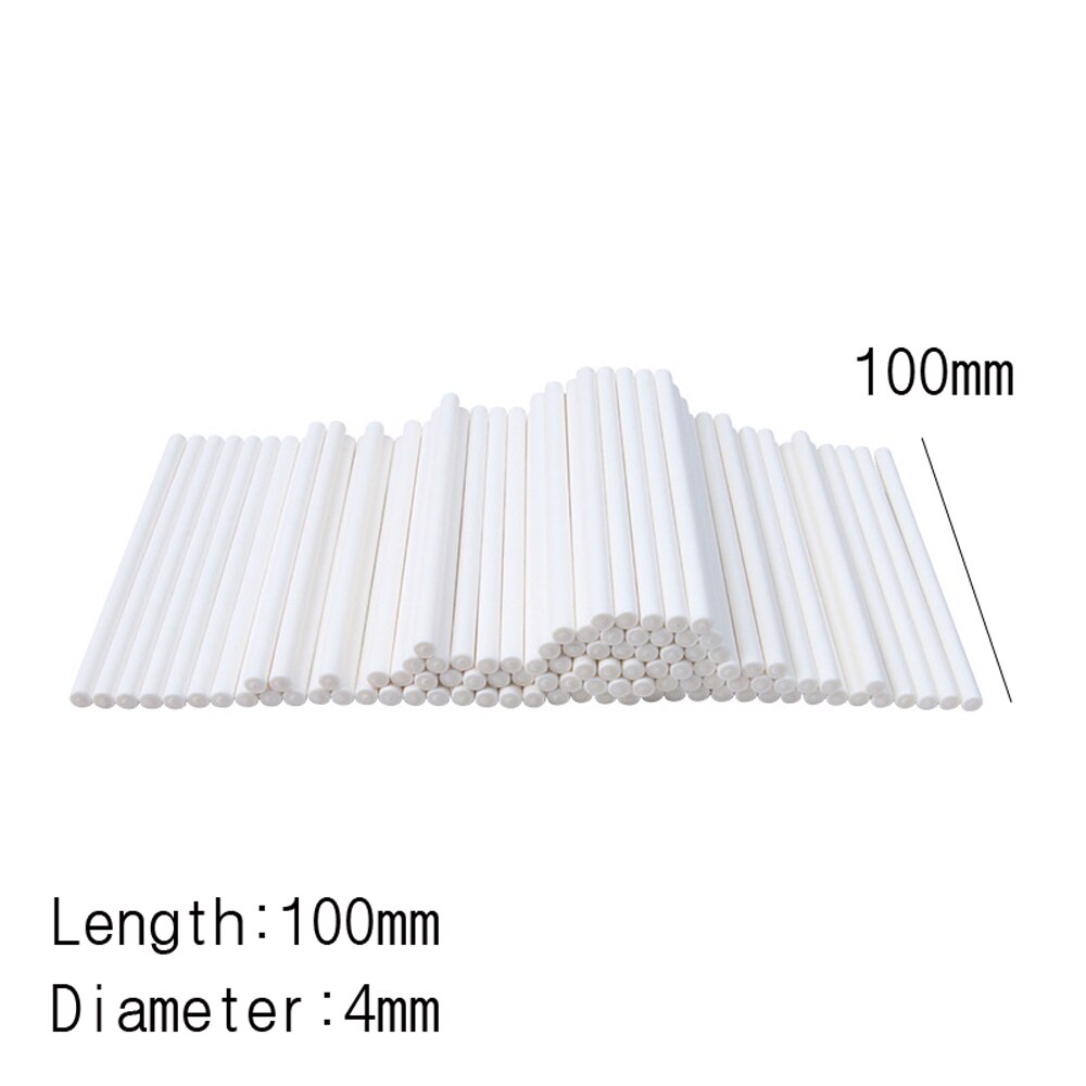 100pcs DIY White Sucker Sticks Chocolate Cake