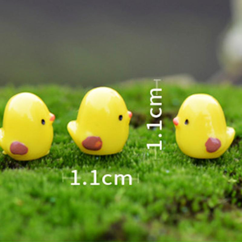 10pcs Easter Party Mini Chicken Ornament Lovely