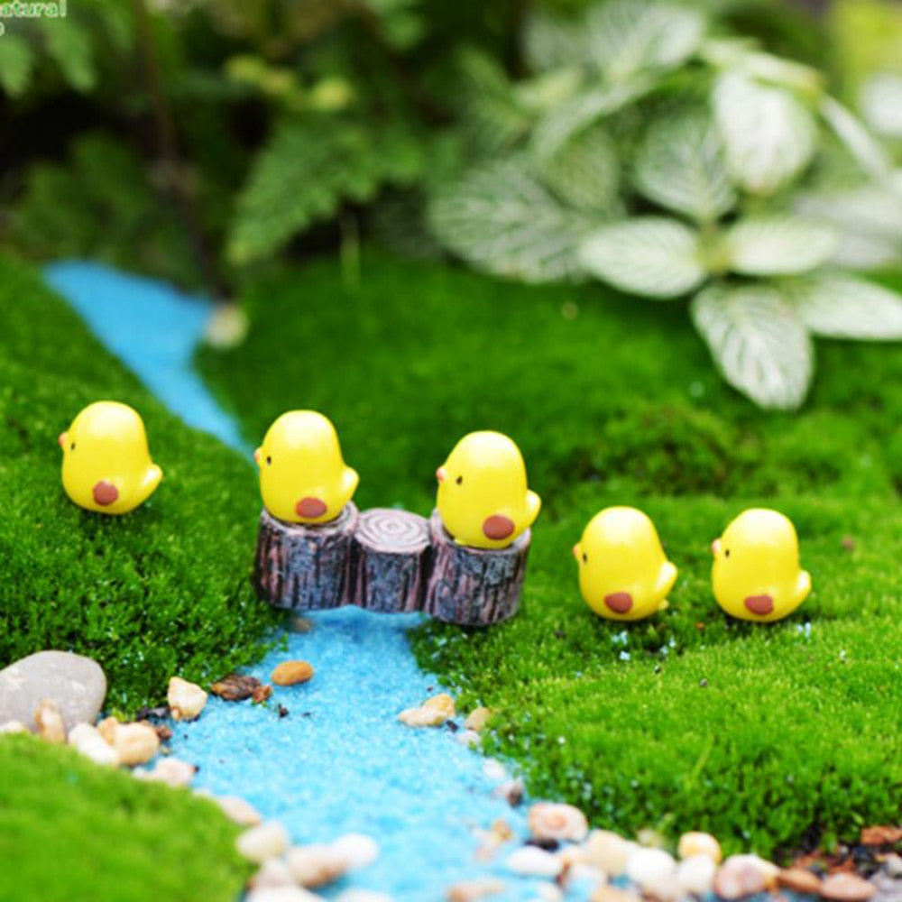 10pcs Easter Party Mini Chicken Ornament Lovely