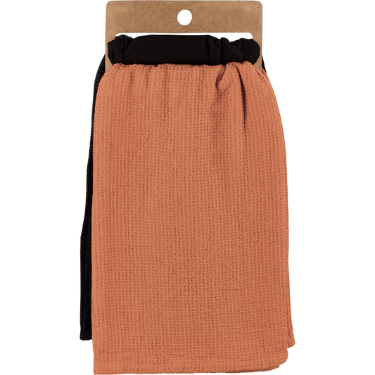 Grow With The Flow Kitchen Towel Set | Cotton Plant Design Tea Dish