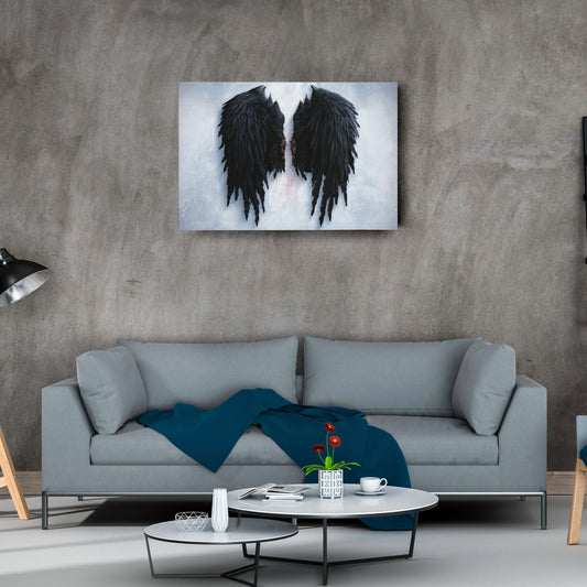 Banksy Angel Wings Canvas – Urban Street Art for Home Decor
