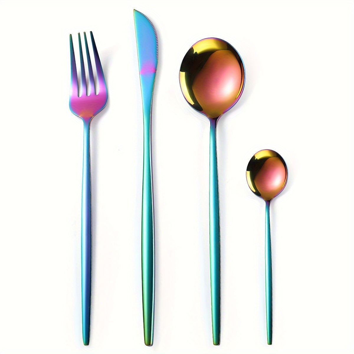 30pc Stainless Steel Cutlery Set Knives Forks Spoons