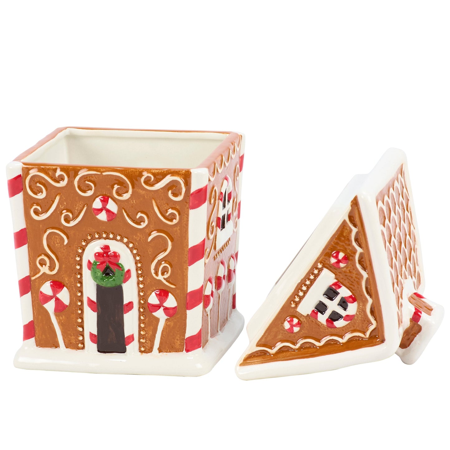 9" Gingerbread House Cookie Jar