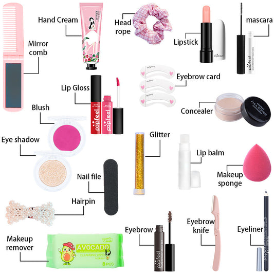 Women's Beginner Makeup Tools Set
