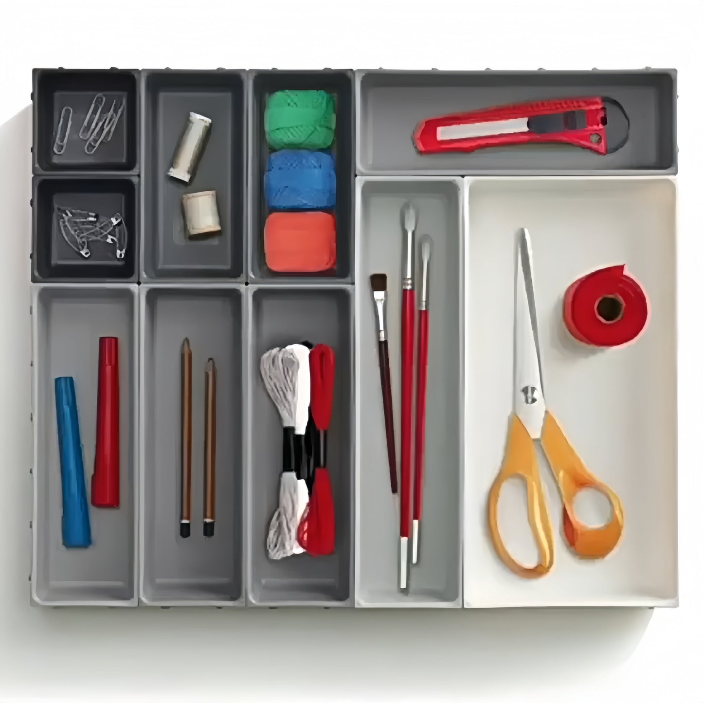 10-Piece Multipurpose Kitchen Flatware Organizer Set – Adjustable