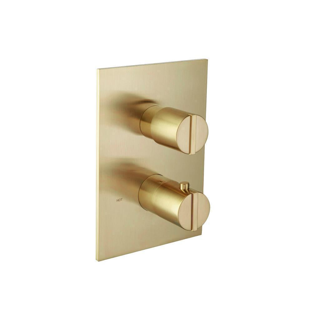 Flusso 145.4420 3/4 " Thermostatic Valve & Trim - With 2-Way Diverter - 2 Output