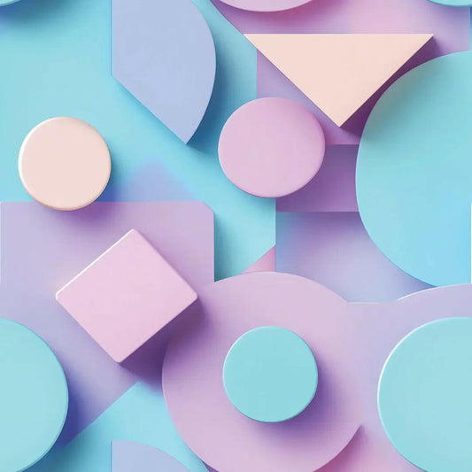 Pastel Geometric Dreamscape