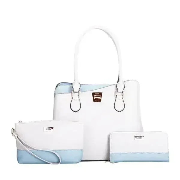 LANY Colorblock Bag Set - 3-Piece Wallet & Pouch | Femstylo