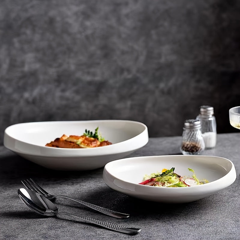 Elegant MicrowaveSafe Ceramic Dinnerware Set for Home Restaurants