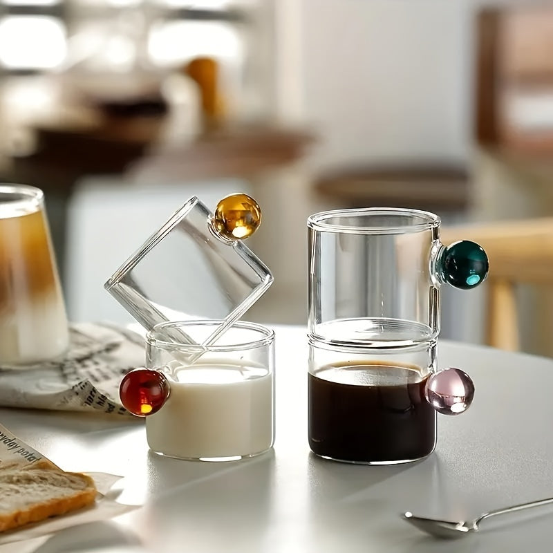 Sleek Set of 6 HeatResistant Glass Cups 100ml