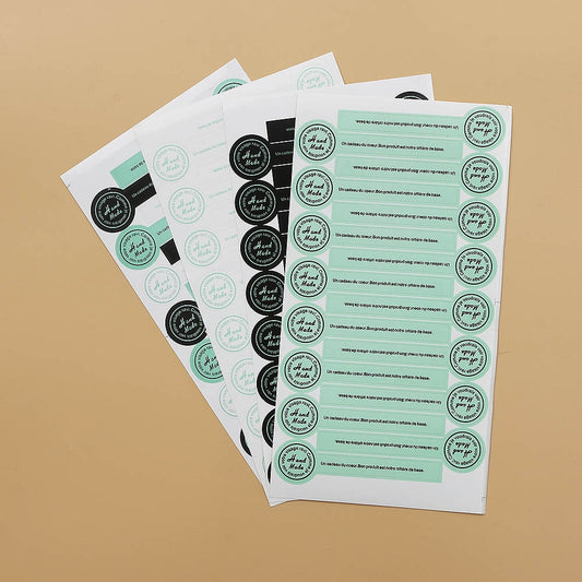 160pcs Craft Paper DIY Seal Sticker Adornment | Kitchen + Metal