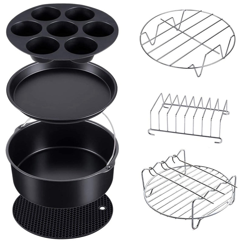 Air Fryer Accessories 7-piece Silicone Grill | Kitchen Appliances | Kitchen + Metal