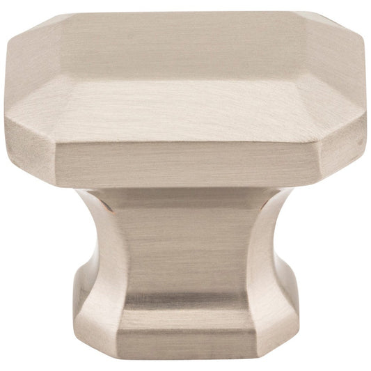 1-1/4" Overall Length Satin Nickel Emerald Ella Cabinet Knob