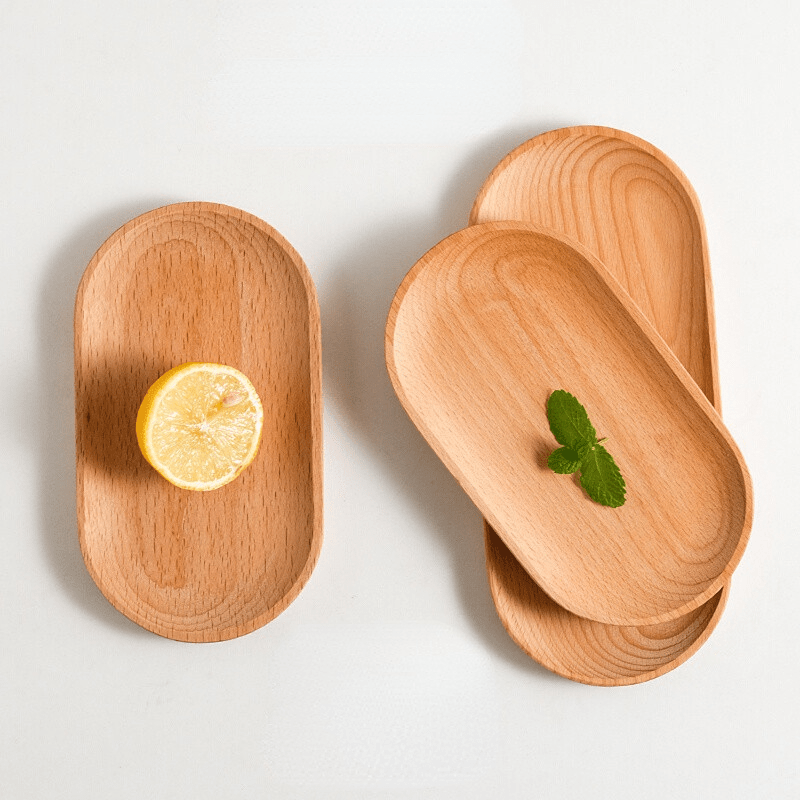 Elegant MultiPurpose Wooden Tray for Serving Snacks | Kitchen + Metal