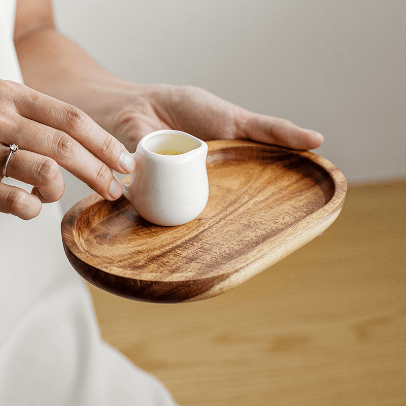 Elegant MultiPurpose Wooden Tray for Serving Snacks | Kitchen + Metal