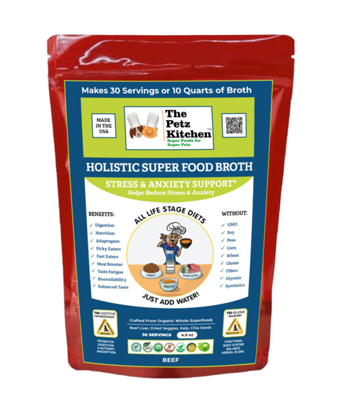 Petz Kitchen Super Food Broth for Canine and Feline Stress Relief