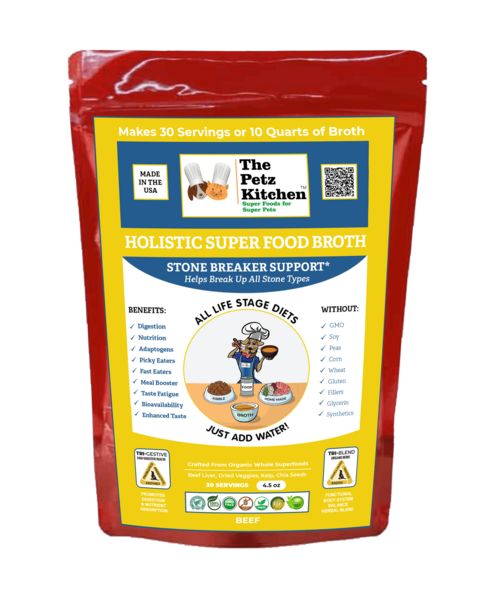 Petz Kitchen Super Food Stone Breaker Broth for Optimal Urinary Health