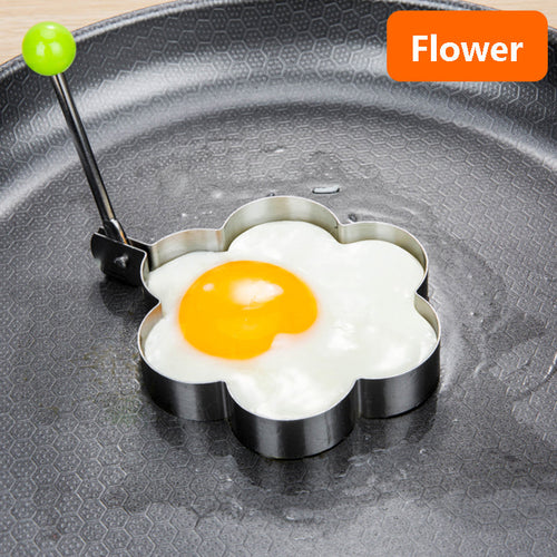 Stainless Steel Kawaii Egg Ring Molds 4 Pack
