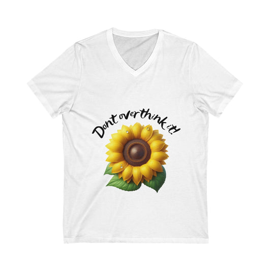 Overthink: Short Sleeve V-Neck Women's T-shirt