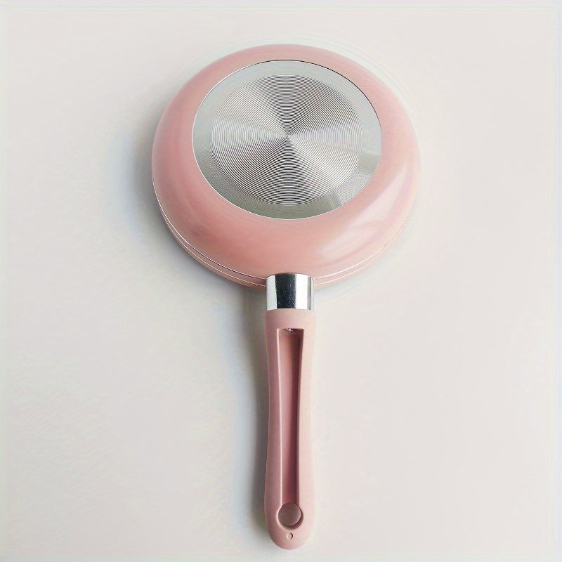 Elegant 165cm NonStick Pink Skillet with Wooden Handle