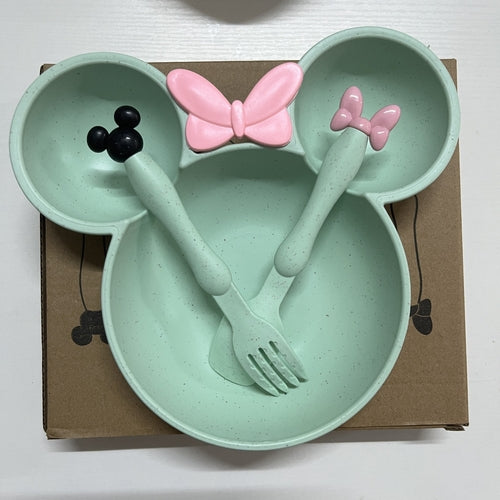 EcoFriendly Wheat Straw Dinnerware Set BPAFree Plates Cutlery